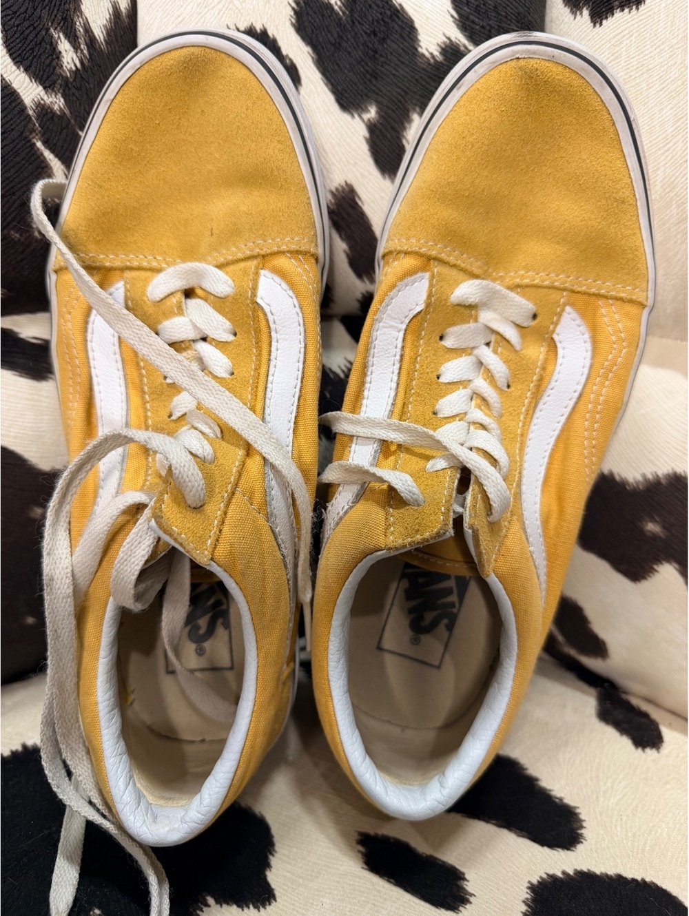 Vans Old Skool Yellow Suede and Canvas Sneakers Size 6 Men / 7.5 Women